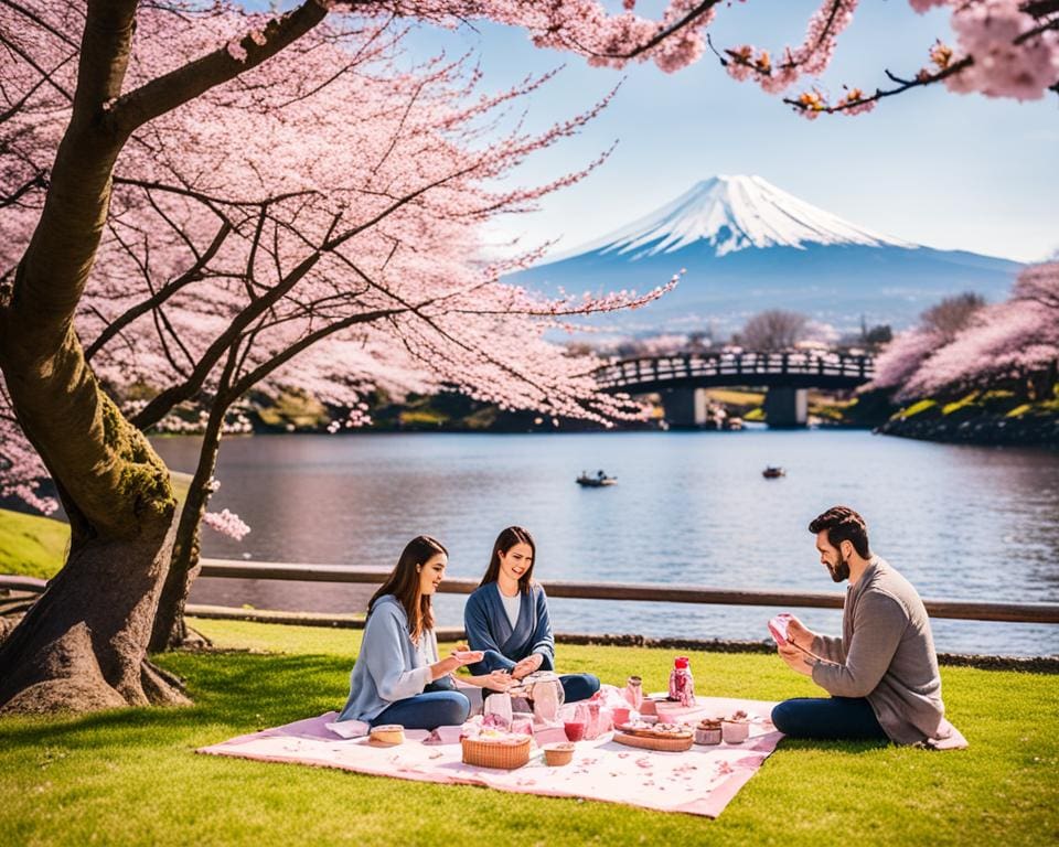 beste maanden om naar Japan te gaan in lente