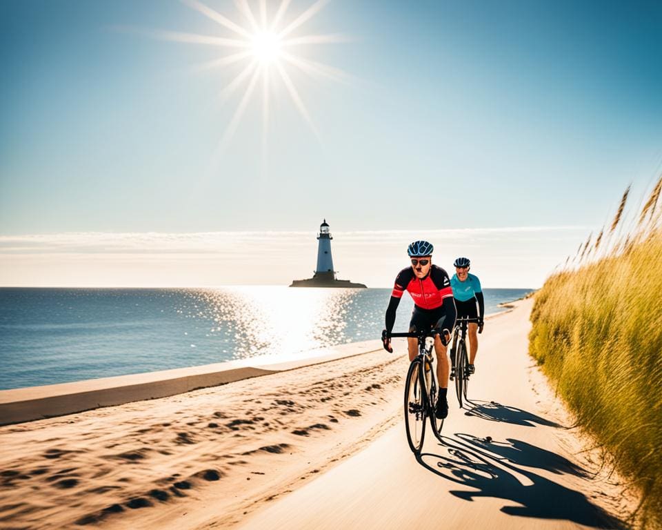 Fietsen langs de kust van Letland