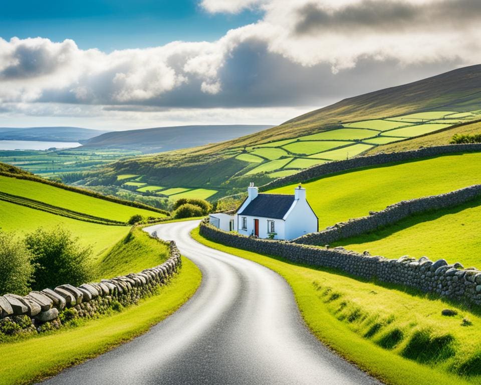 Toeren door het platteland van Ierland