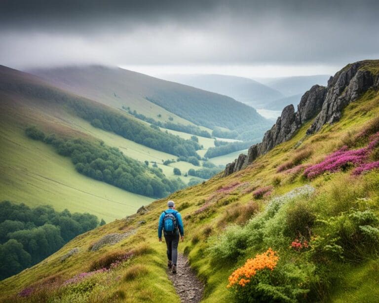 Wandelen door de natuur van Wales