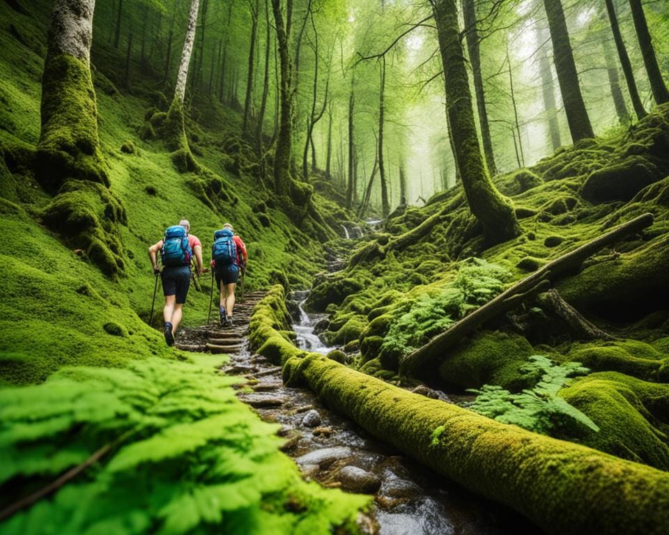 Wandelen in de bossen van Slovakije