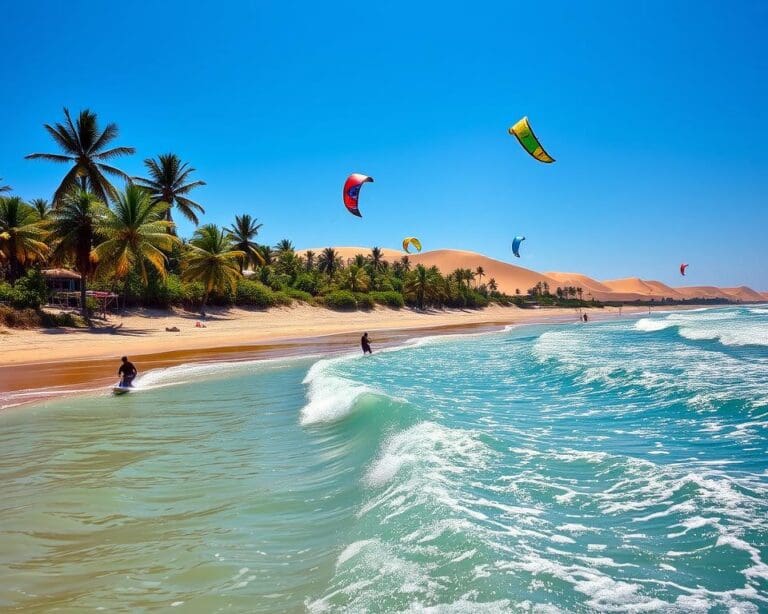 De beste spots voor kitesurfen in Brazilië