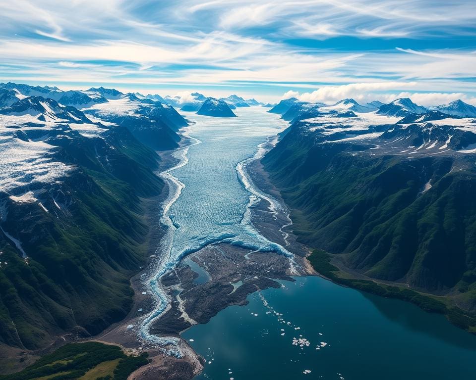 De spectaculaire gletsjers van Alaska