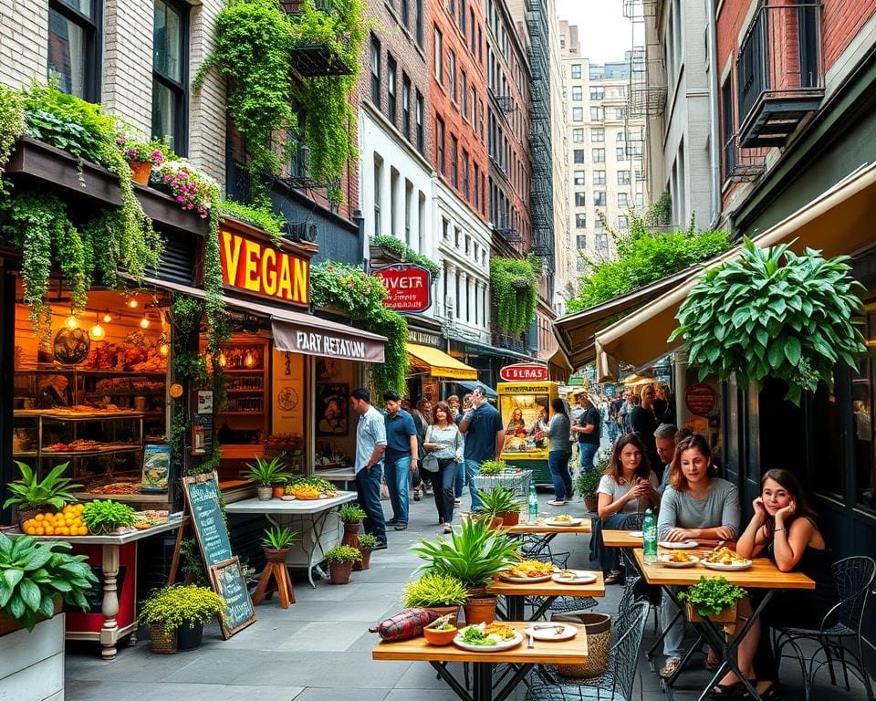 Veganistische hotspots in New York City