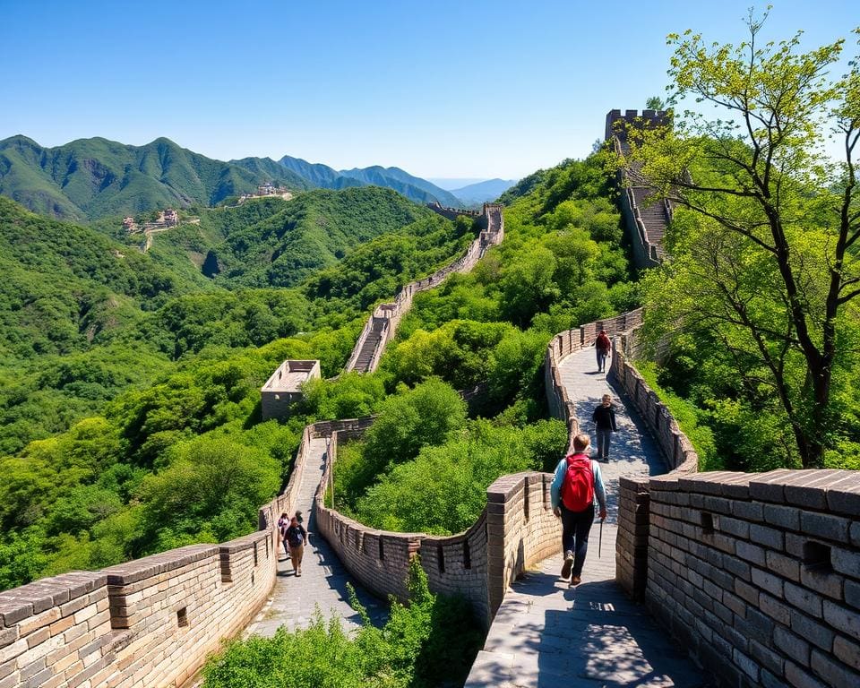 Wandelen langs de Grote Muur van China