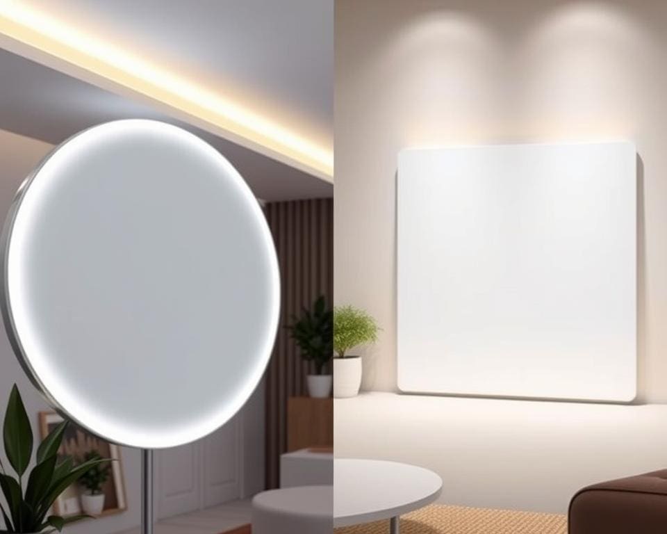 LED paneel rond en vierkant keuzes