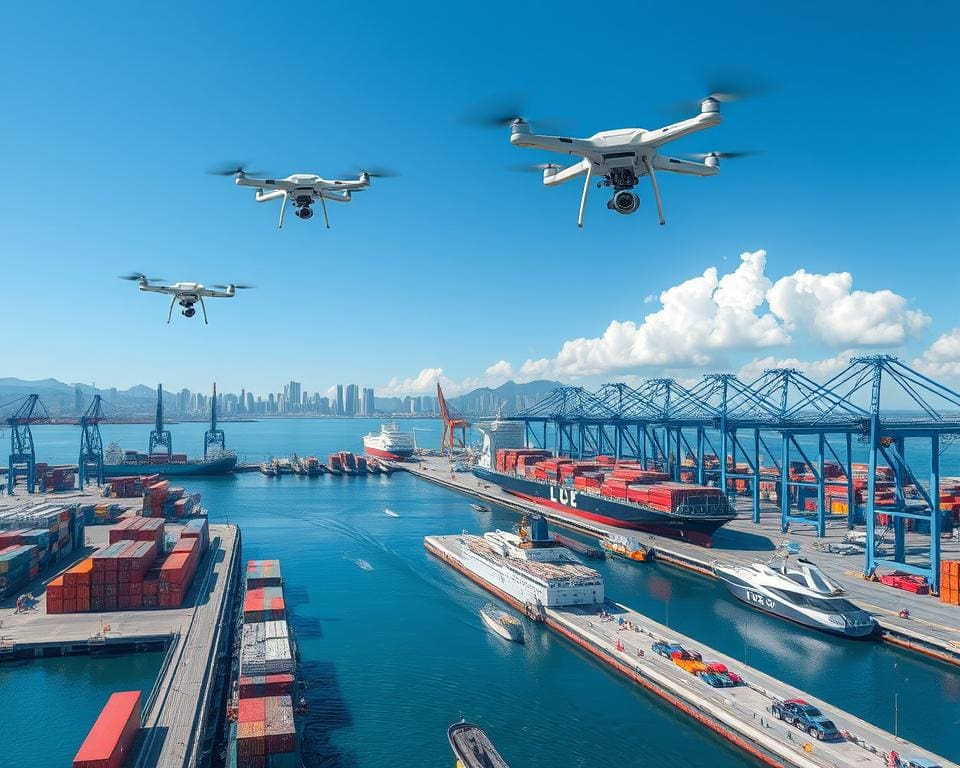 Wat zijn de voordelen van drones in scheepvaartlogistiek?