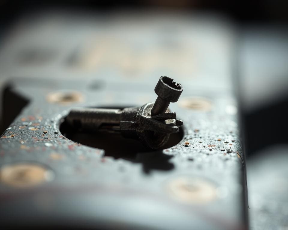 Wat als mijn sleutel afbreekt in het slot?