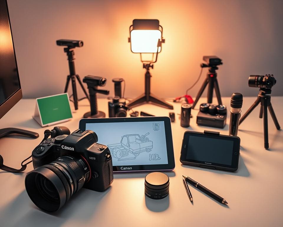 gadgets voor verschillende soorten contentcreators