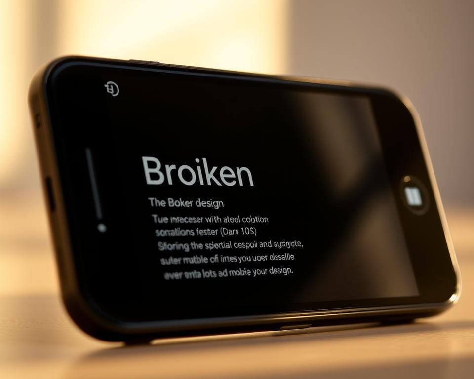 Hoe voorkom je broken design op mobiele schermen?