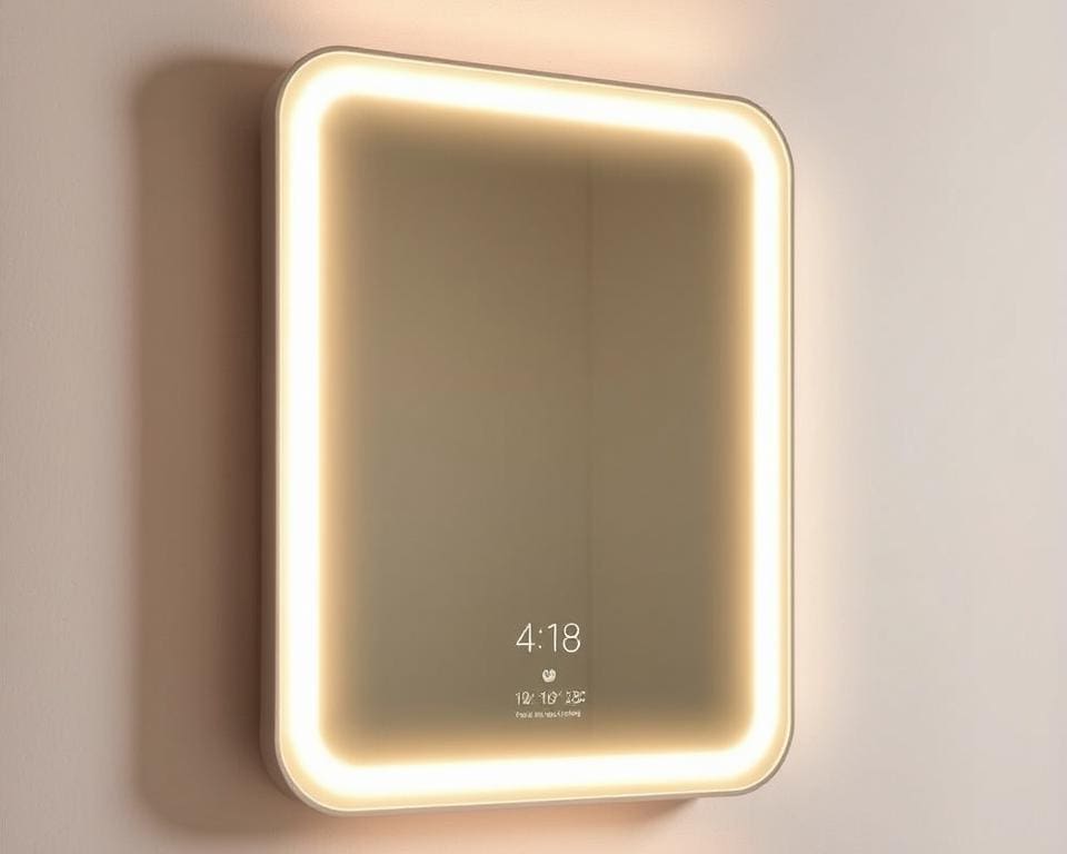 Wat is de functie van een slimme spiegel met verlichting?