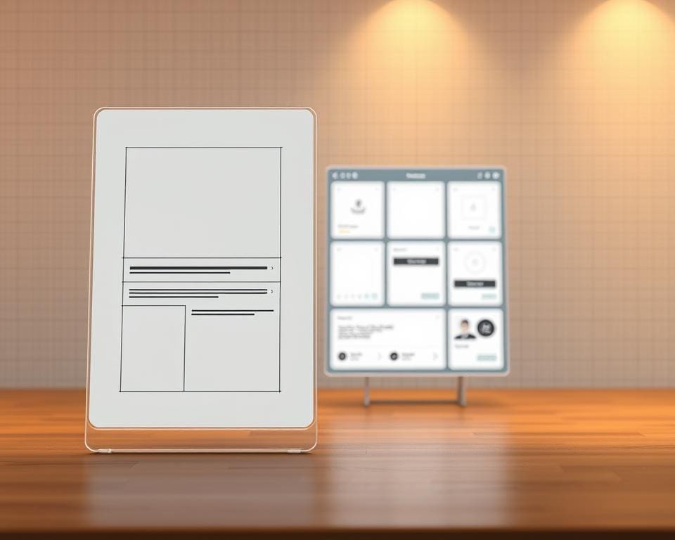 Wireframe en mockup uitleg
