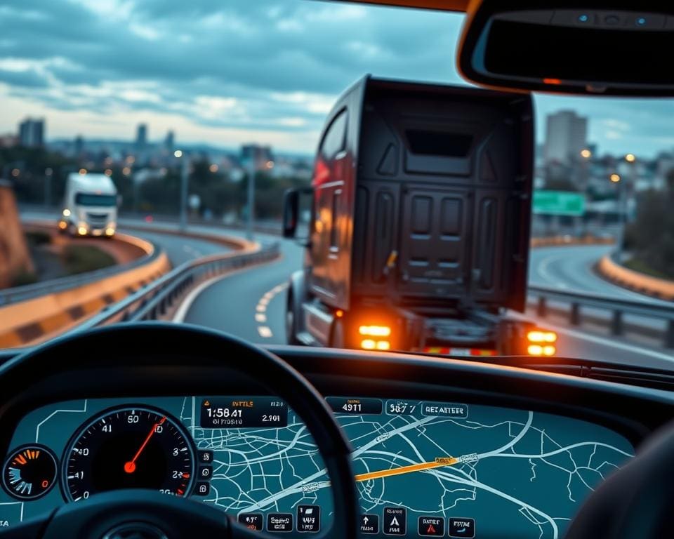 efficiëntie vrachtwagen navigatie