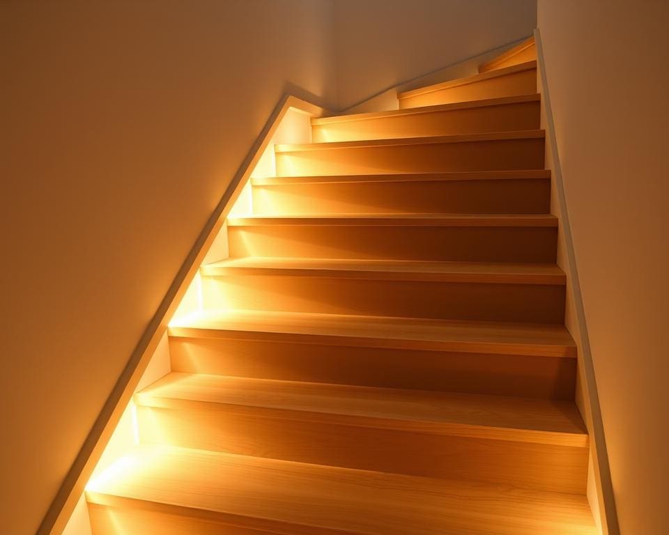 slimme verlichting onder de trap