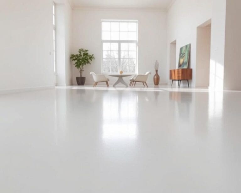 Een gietvloer die strak en onderhoudsvriendelijk is