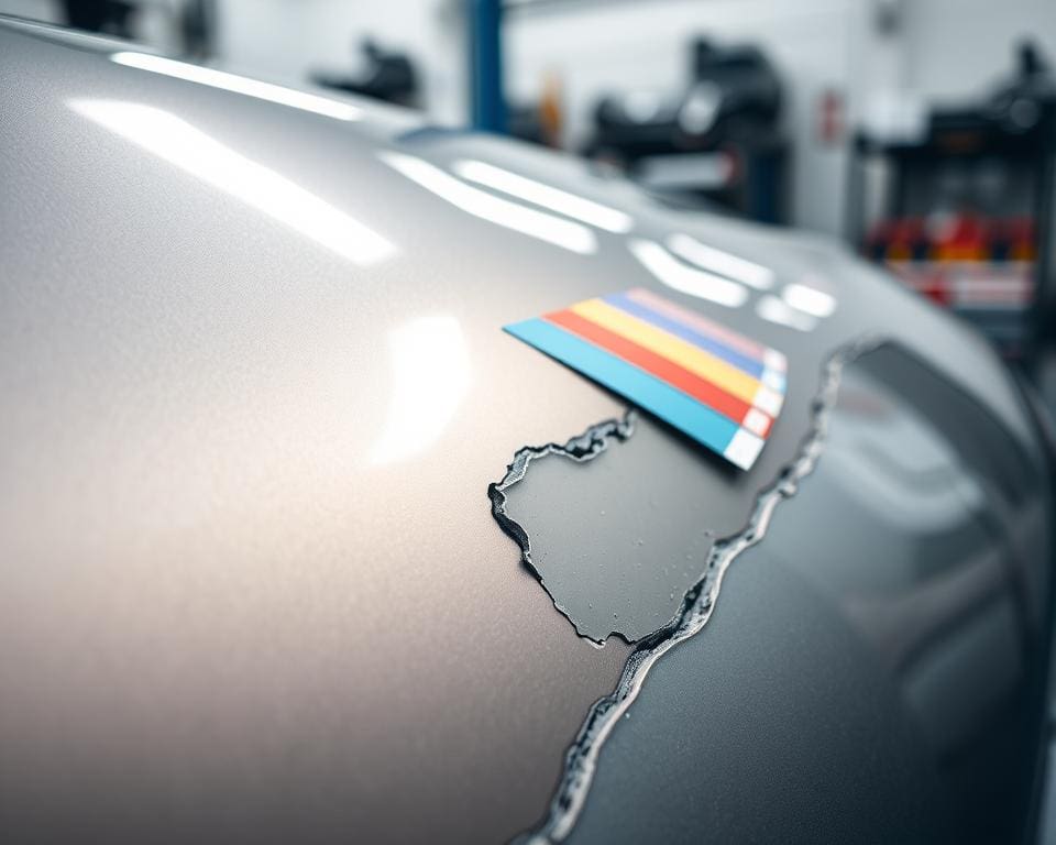 Hoe werkt kleurmatch bij beschadigde autolak?