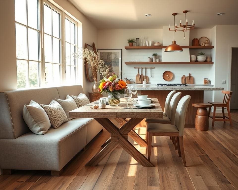 Hoe kies je een eetbank voor meer zitplek?