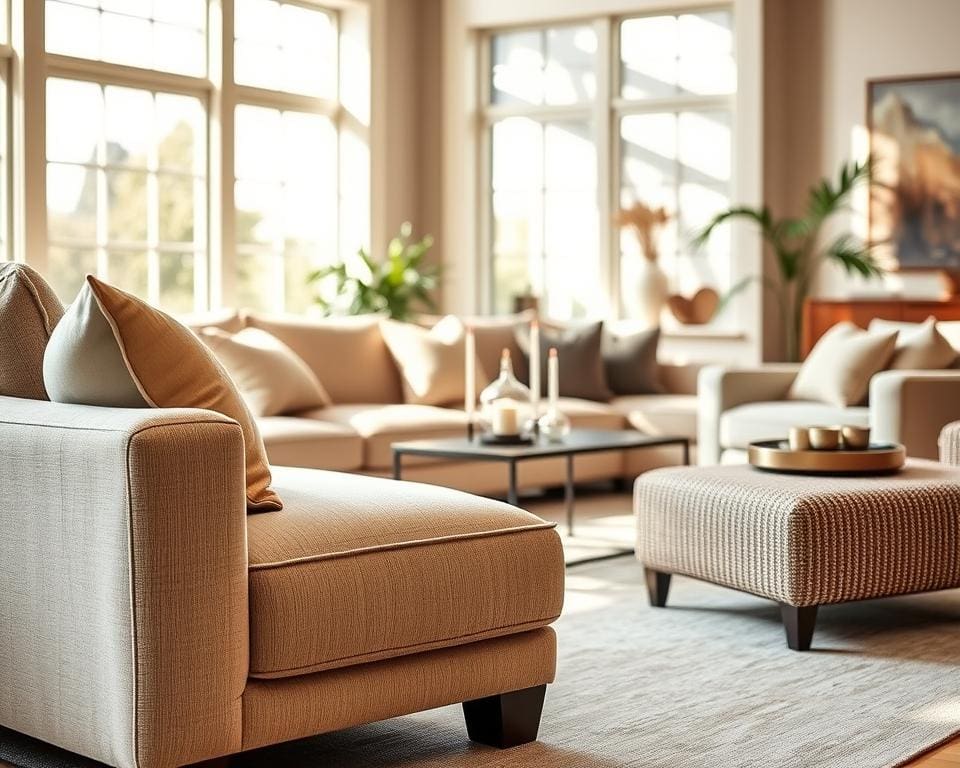 Hoe kies je een voetenbank die matcht met je sofa?