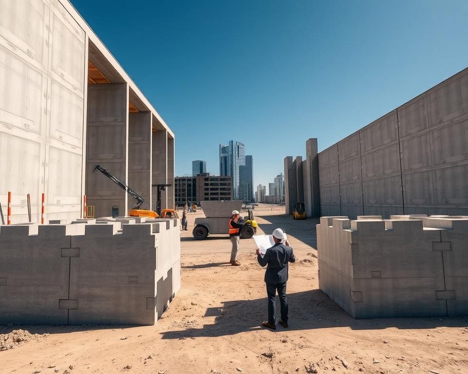 Hoe werken prefab funderingen en betonwanden efficiënt?