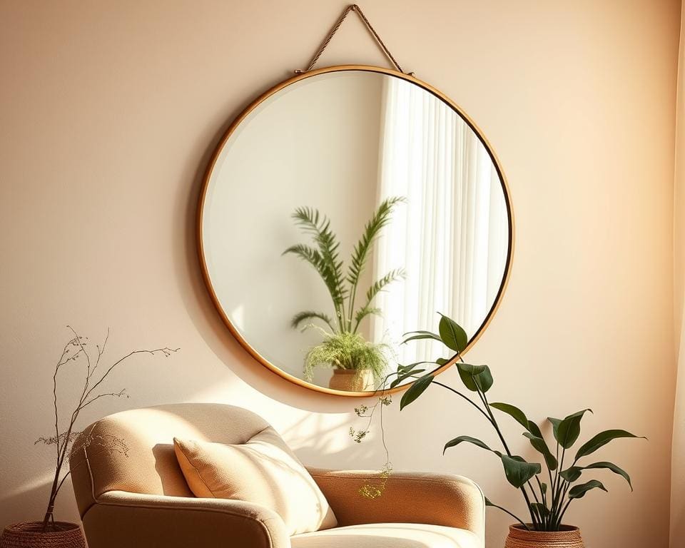 Waarom voelt een ronde spiegel ruimtelijker?