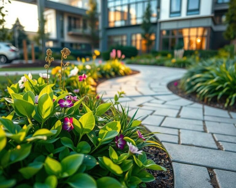 Hoe combineer je groen en bestrating?