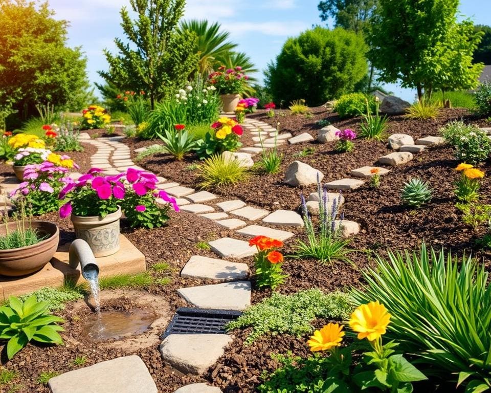 Hoe zorg je voor goede afwatering in de tuin?