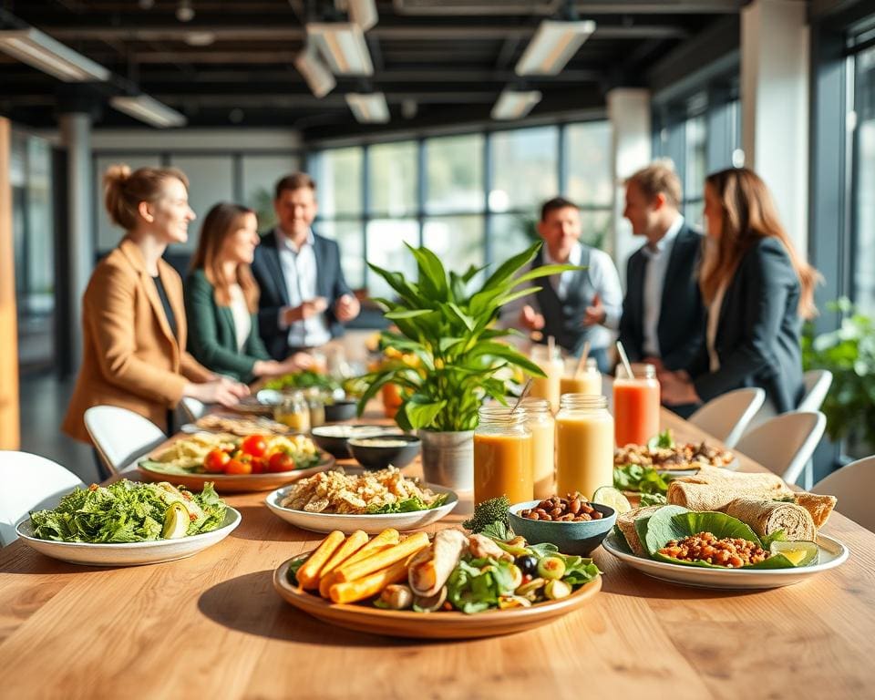 Wat zijn gezonde lunchopties voor op kantoor?