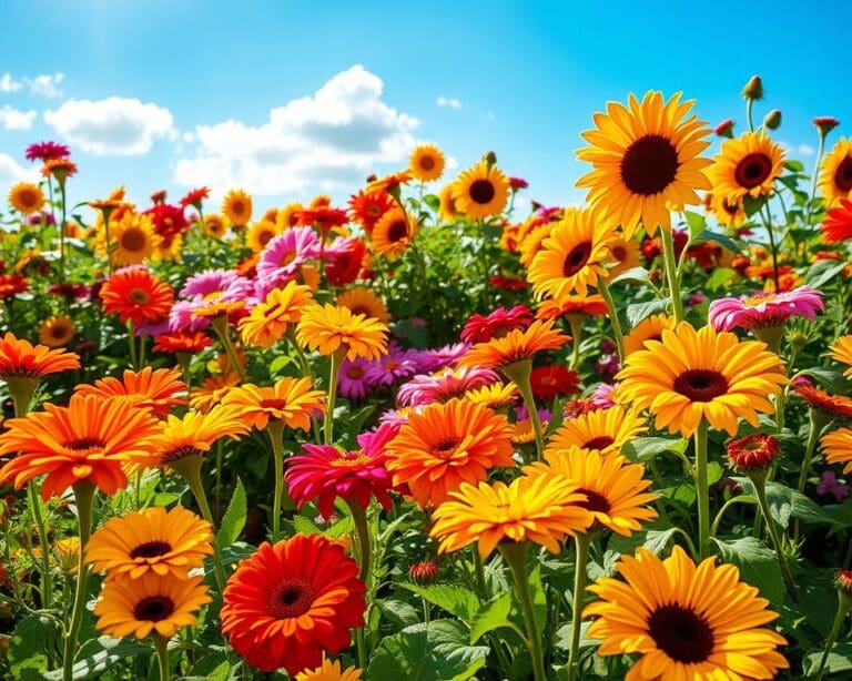 Welke bloemen doen het goed in volle zon?