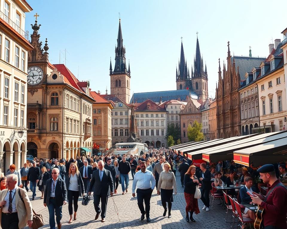 Welke bezienswaardigheden liggen in het centrum van Praag?