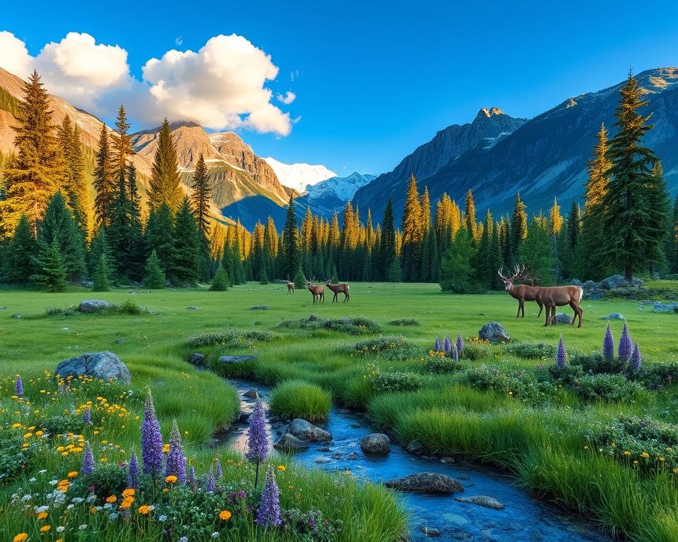 Welke nationale parken bezoek je in Canada?