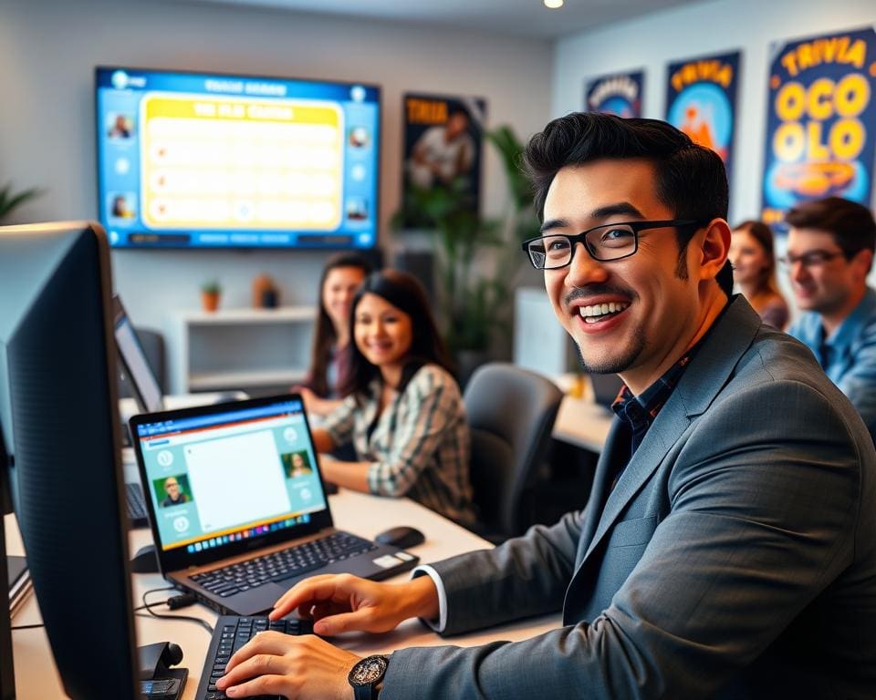 Hoe werkt een quiz online met live presentator?