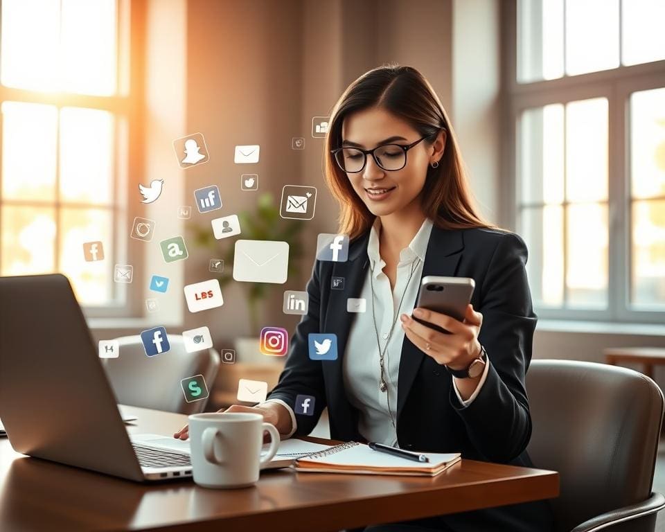 merk op social media